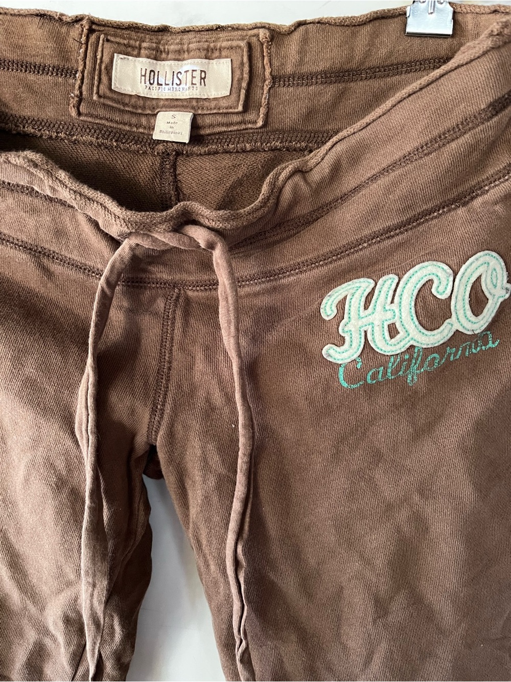 Y2k 90s vtg Hollister Brown California Athletic Long shorts - Picture 2 of 5